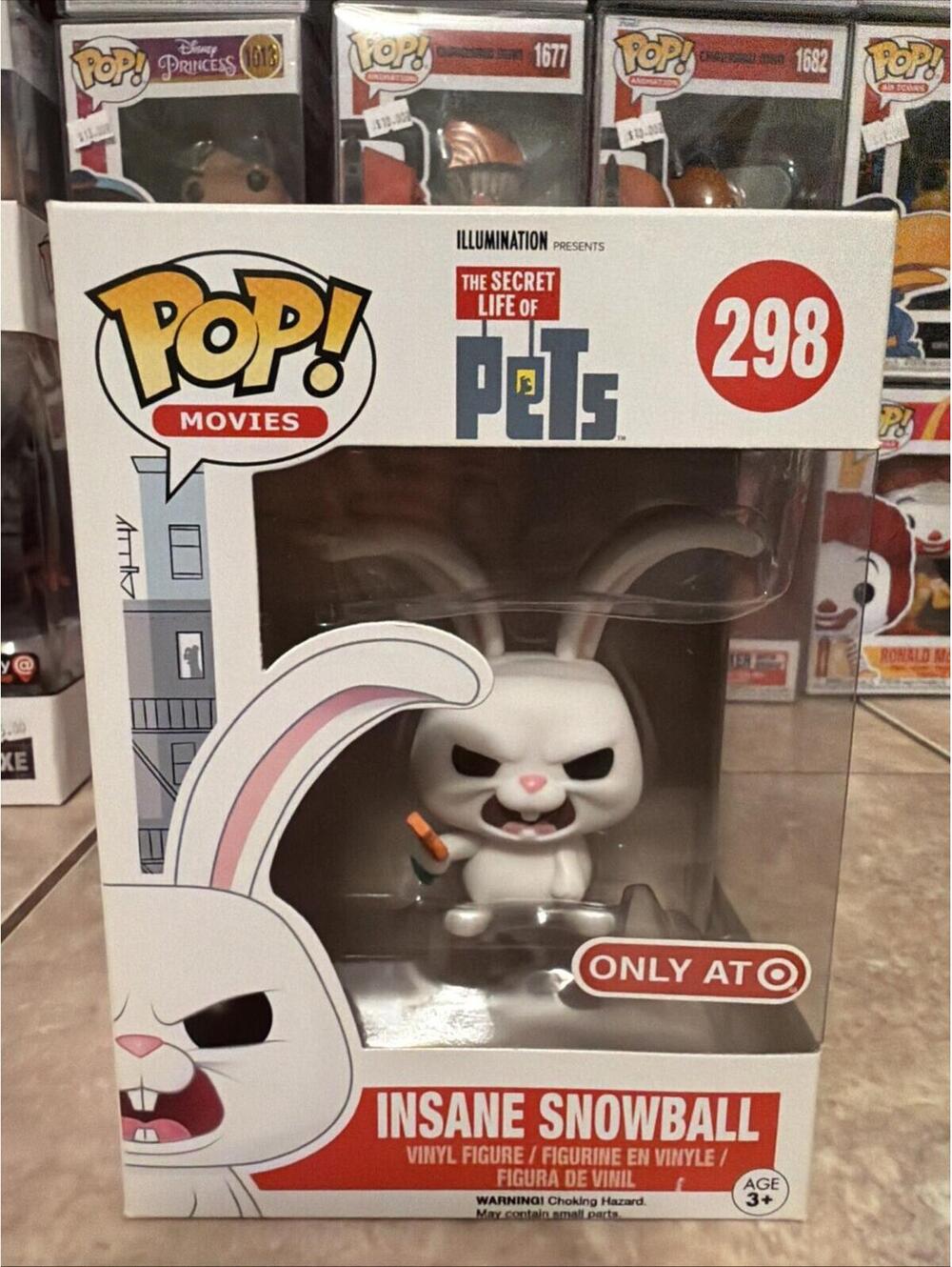 Funko Pop! The Secret Life of Pets - Snowball (Insane) - Target w/Protector